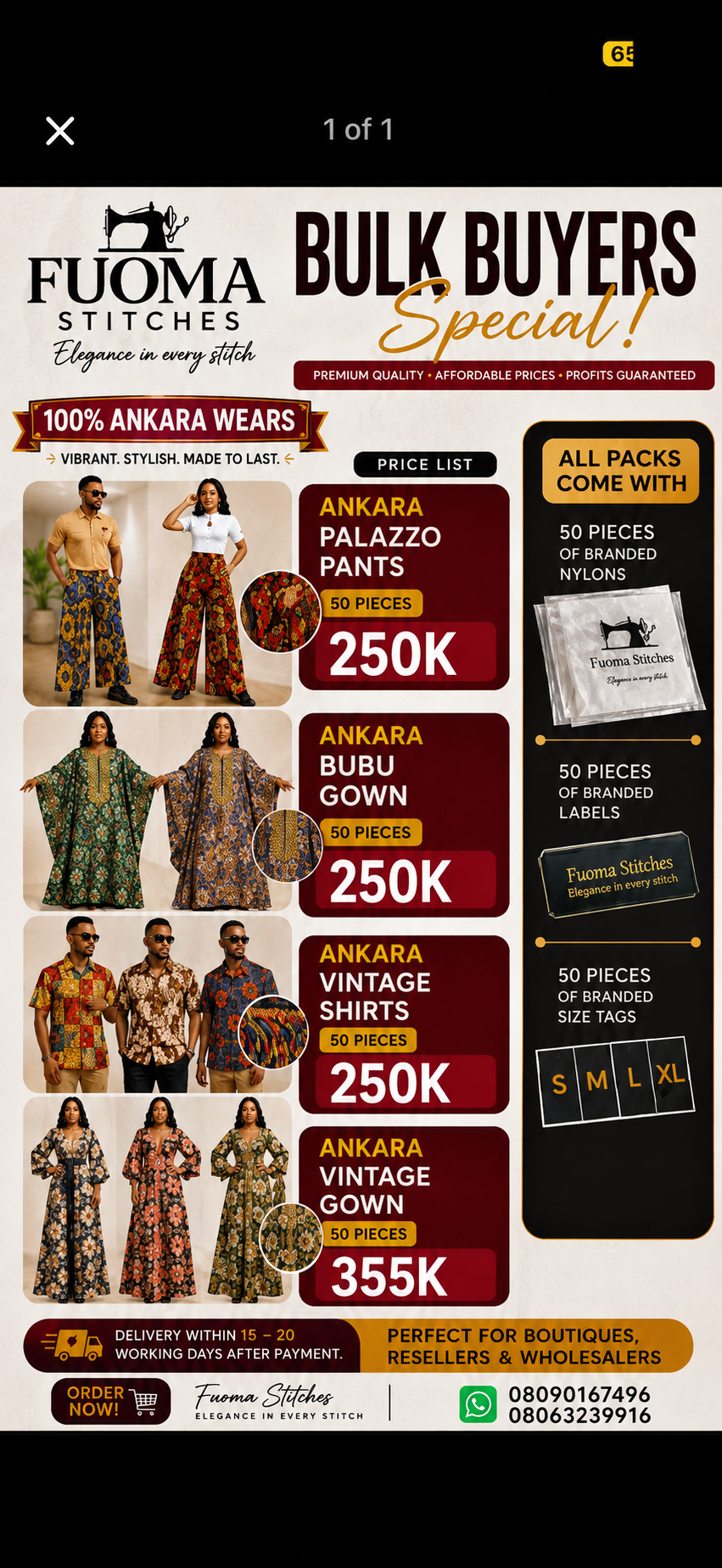ANKARA BULK SALES